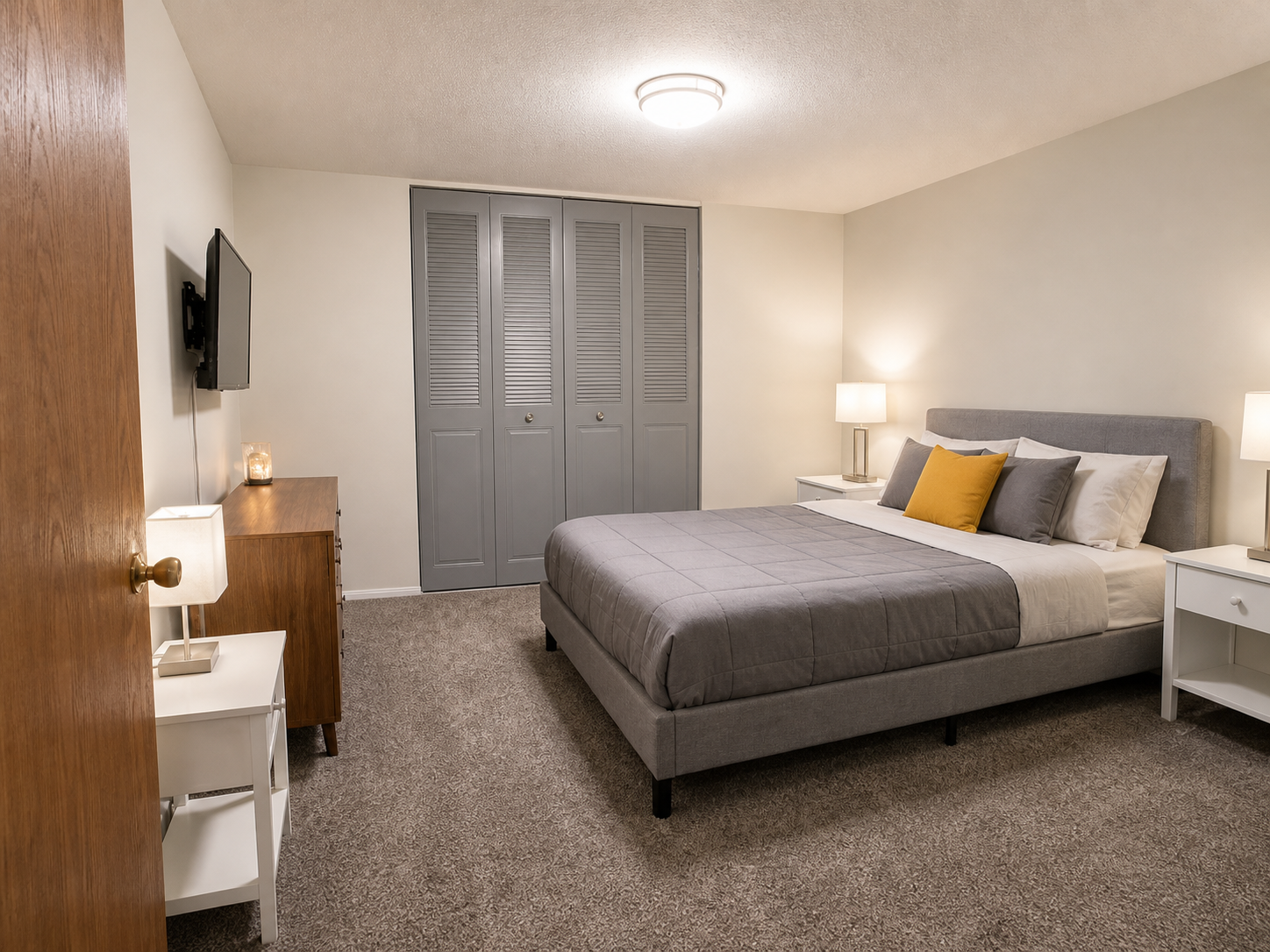 Imperial Manor full one-bedroom sleeping area